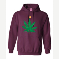 Christmas Tree Leaf — Hoodie / Maroon