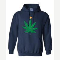 Christmas Tree Leaf — Hoodie / Navy