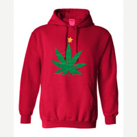 Christmas Tree Leaf — Hoodie / Red