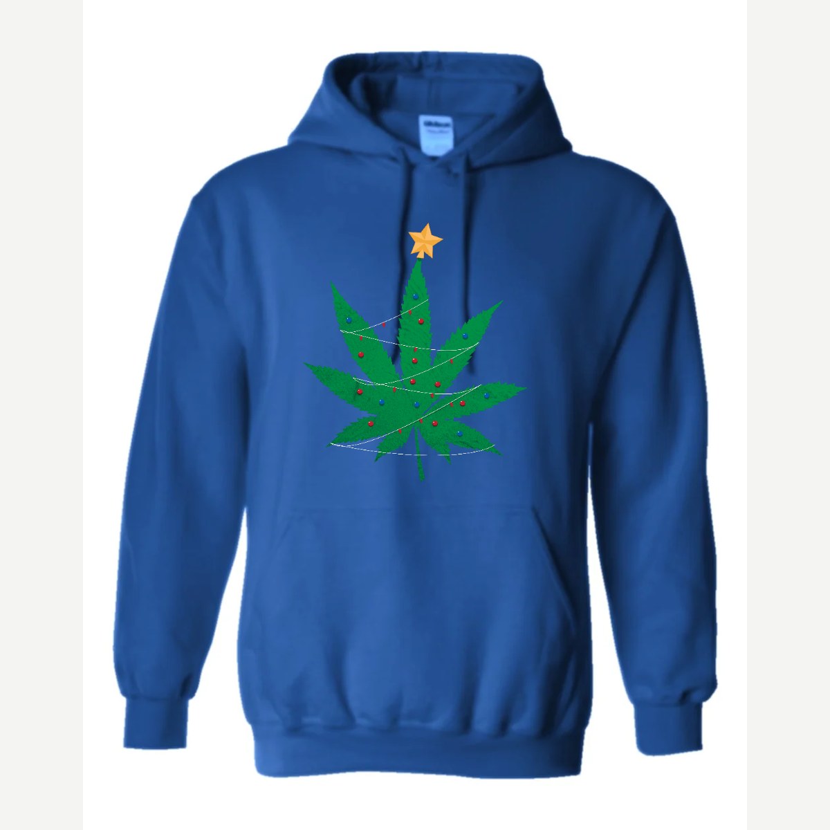 Christmas Tree Leaf — Hoodie / Royal