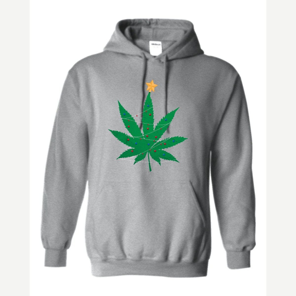 Christmas Tree Leaf — Hoodie / Sport Grey