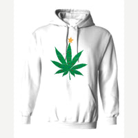 Christmas Tree Leaf — Hoodie / White