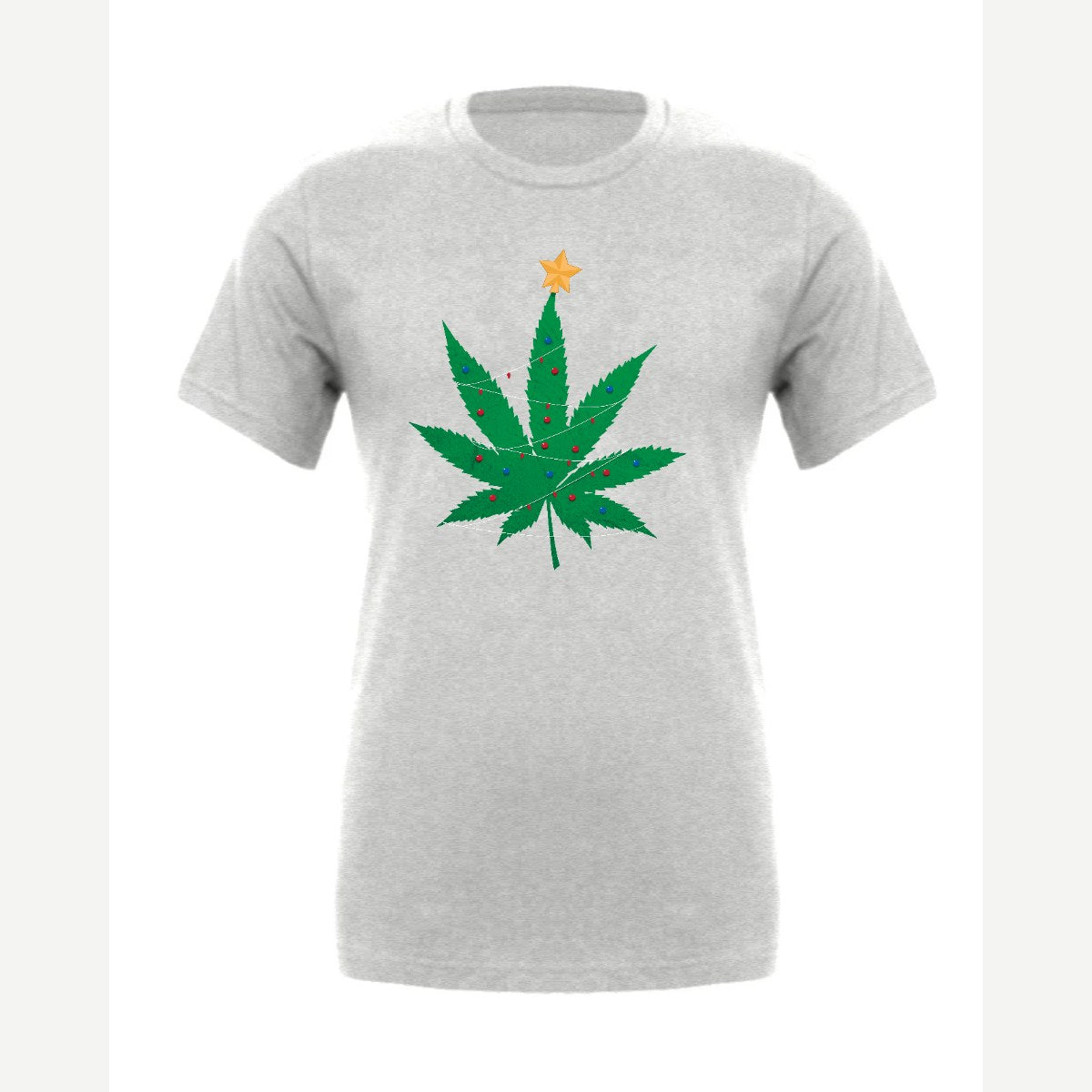 Christmas Tree Leaf — Premium Tee / Athletic Heather