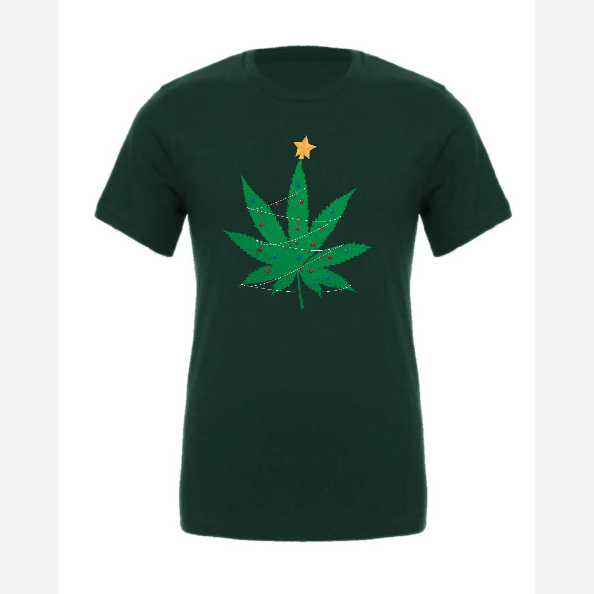 Christmas Tree Leaf — Premium Tee / Forest