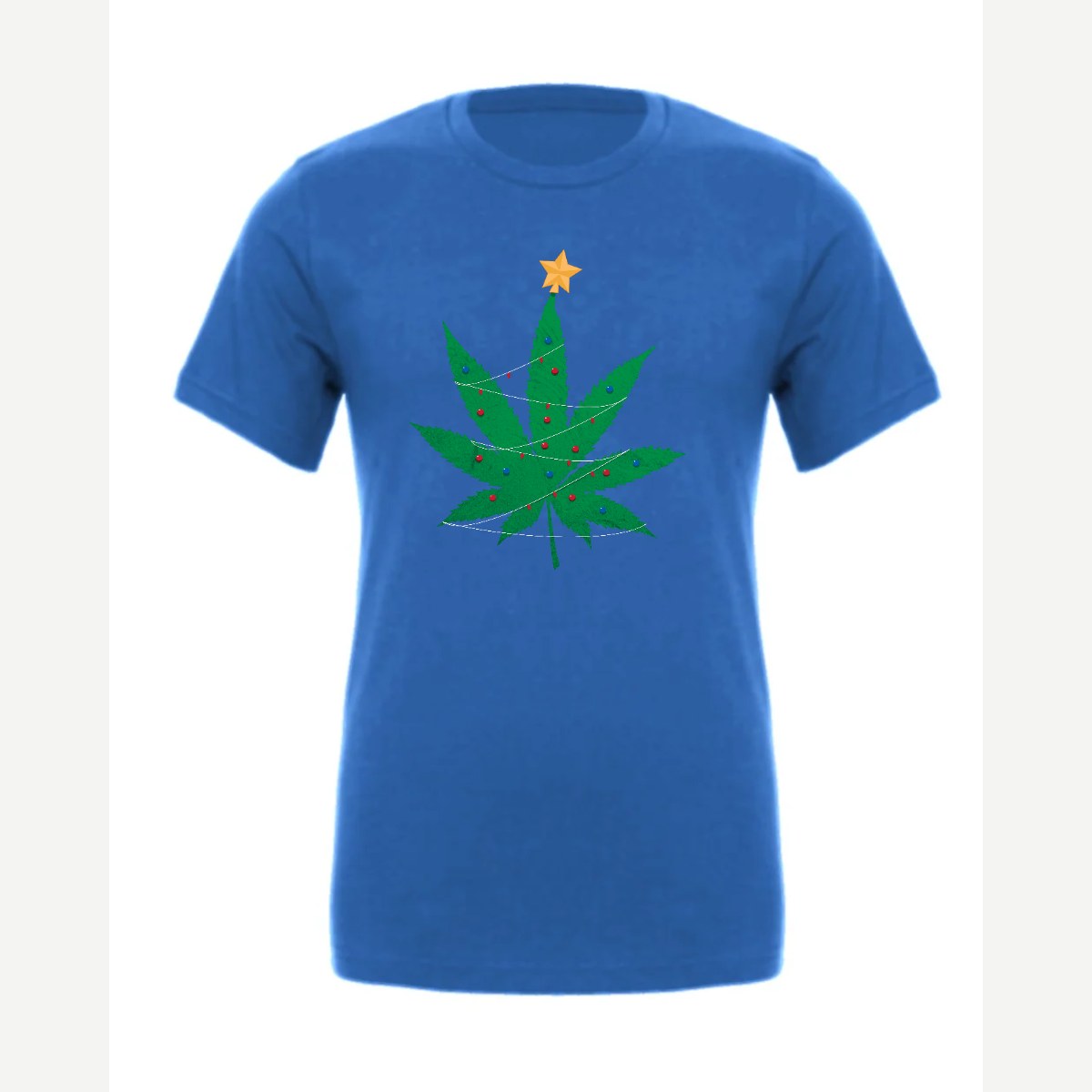 Christmas Tree Leaf — Premium Tee / True Royal