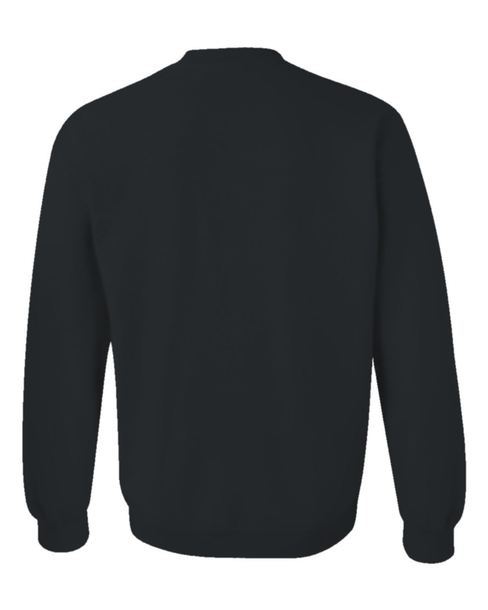 Classic Custom Crewneck Sweatshirt (Gildan 18000) - Black (back)