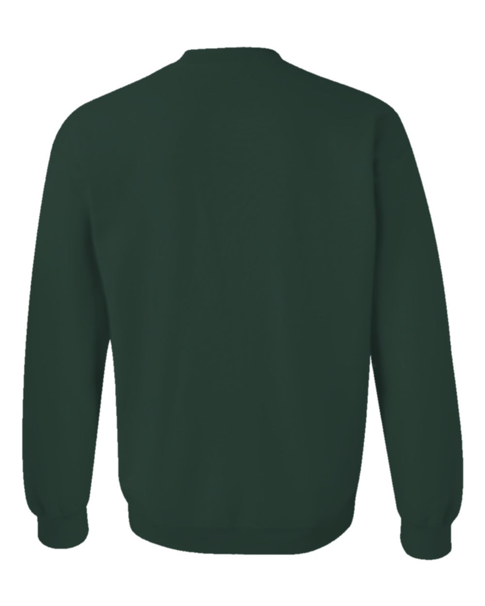 Classic Custom Crewneck Sweatshirt (Gildan 18000) - Forest Green (back)