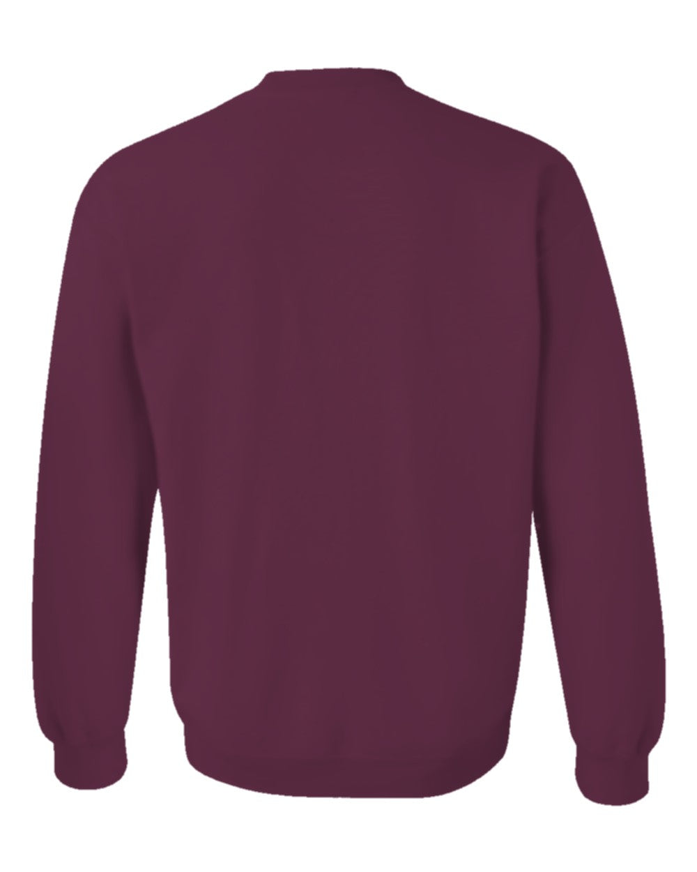 Classic Custom Crewneck Sweatshirt (Gildan 18000) - Maroon (back)