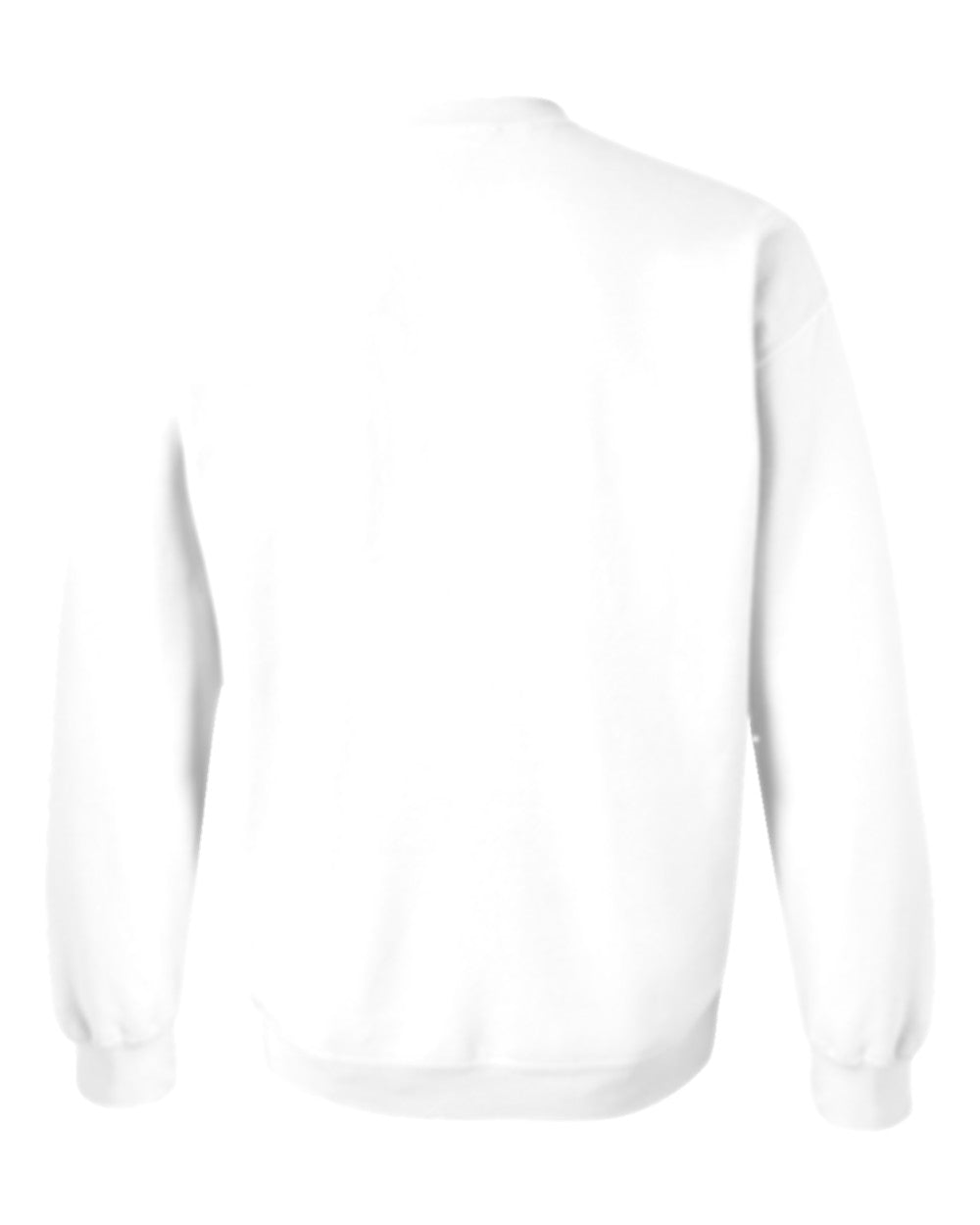 Classic Custom Crewneck Sweatshirt (Gildan 18000) - White (back)