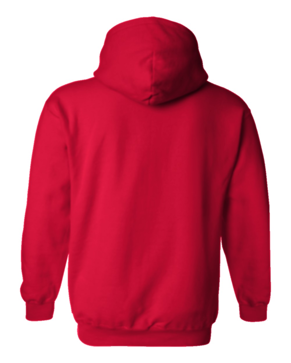 Classic Custom Hoodie (Gildan 18500) - Red (back)