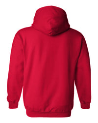 Classic Custom Hoodie (Gildan 18500) - Red (back)