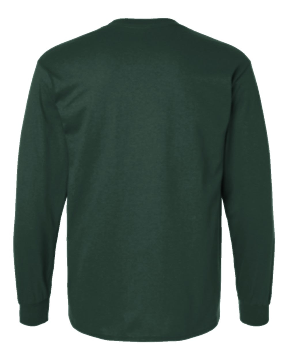Classic Custom Long Sleeve T-Shirt (Gildan 2400) - Forest Green (back)