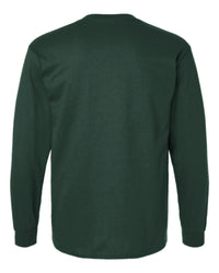 Classic Custom Long Sleeve T-Shirt (Gildan 2400) - Forest Green (back)