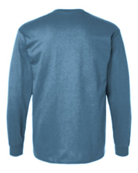 Classic Custom Long Sleeve T-Shirt (Gildan 2400) - Indigo Blue (back)