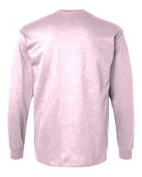 Classic Custom Long Sleeve T-Shirt (Gildan 2400) - Light Pink (back)