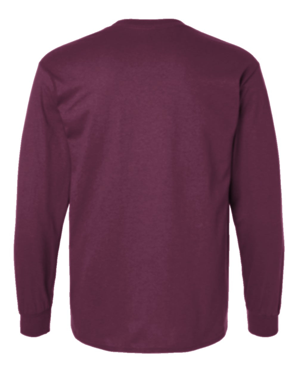 Classic Custom Long Sleeve T-Shirt (Gildan 2400) - Maroon (back)