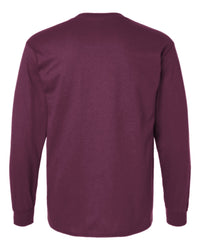 Classic Custom Long Sleeve T-Shirt (Gildan 2400) - Maroon (back)