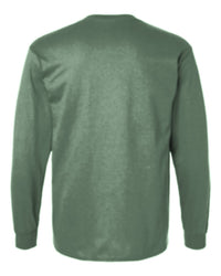 Classic Custom Long Sleeve T-Shirt (Gildan 2400) - Military Green (back)