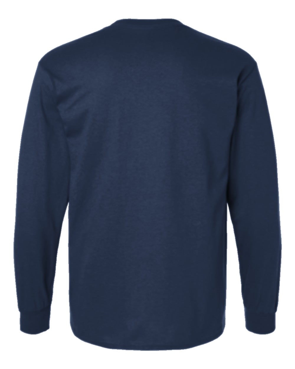 Classic Custom Long Sleeve T-Shirt (Gildan 2400) - Navy (back)