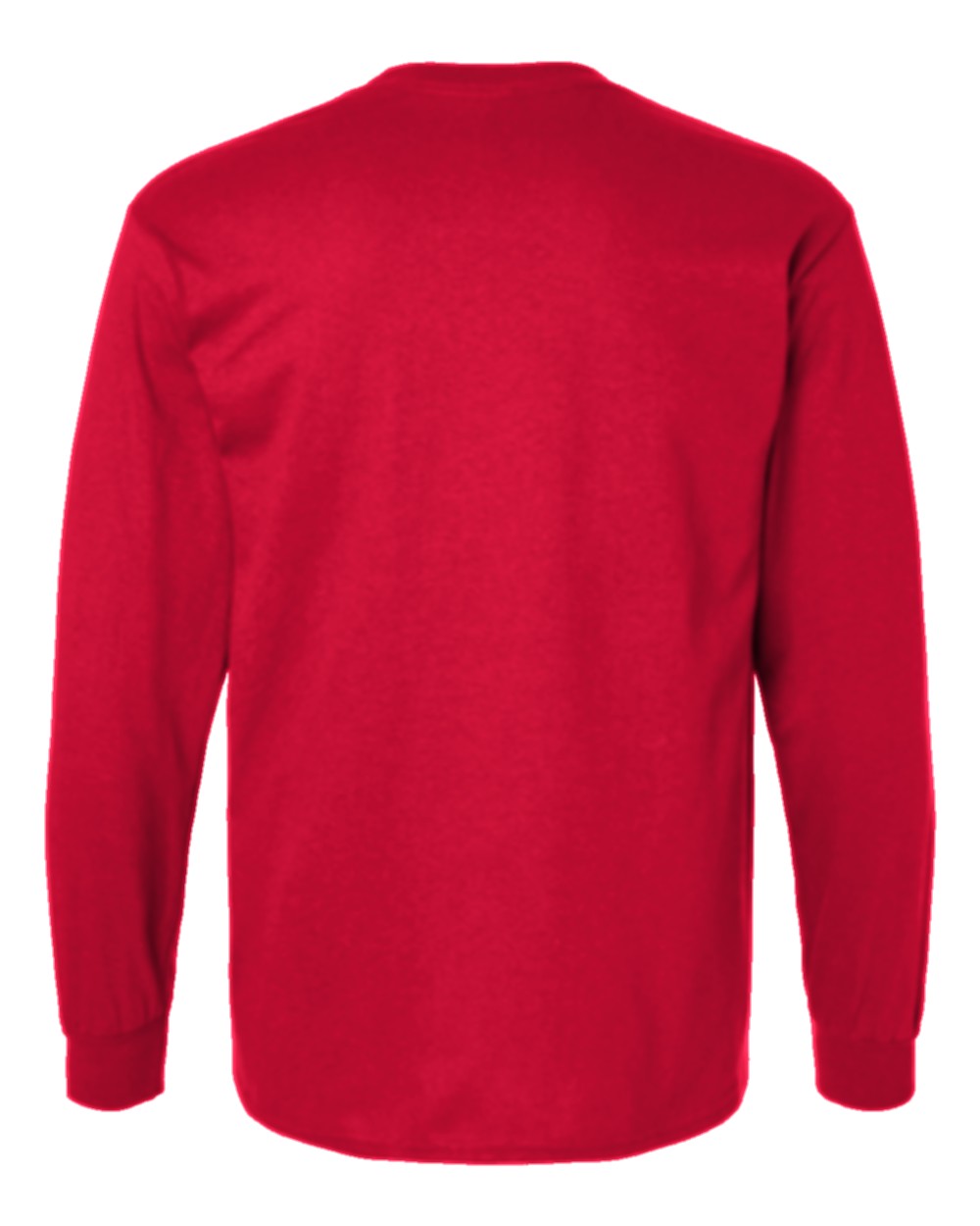 Classic Custom Long Sleeve T-Shirt (Gildan 2400) - Red (back)