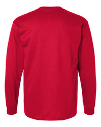 Classic Custom Long Sleeve T-Shirt (Gildan 2400) - Red (back)
