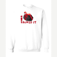 Coal I Earned It — Crewneck Sweatshirt / White
