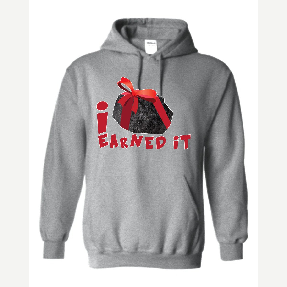 Coal I Earned It — Hoodie / Sport Grey