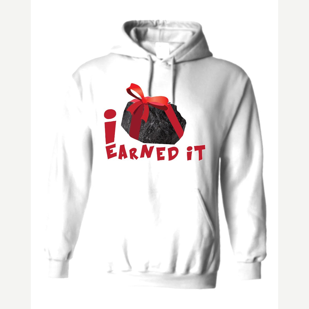 Coal I Earned It — Hoodie / White