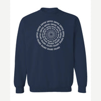 Coffee Spiral — Crewneck Sweatshirt / Navy