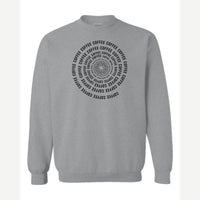 Coffee Spiral — Crewneck Sweatshirt / Sport Grey