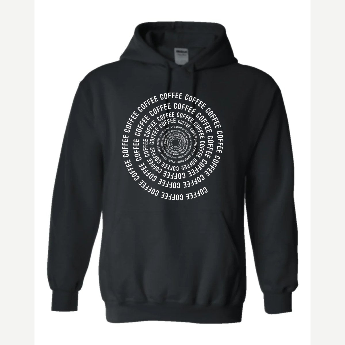 Coffee Spiral — Hoodie / Black