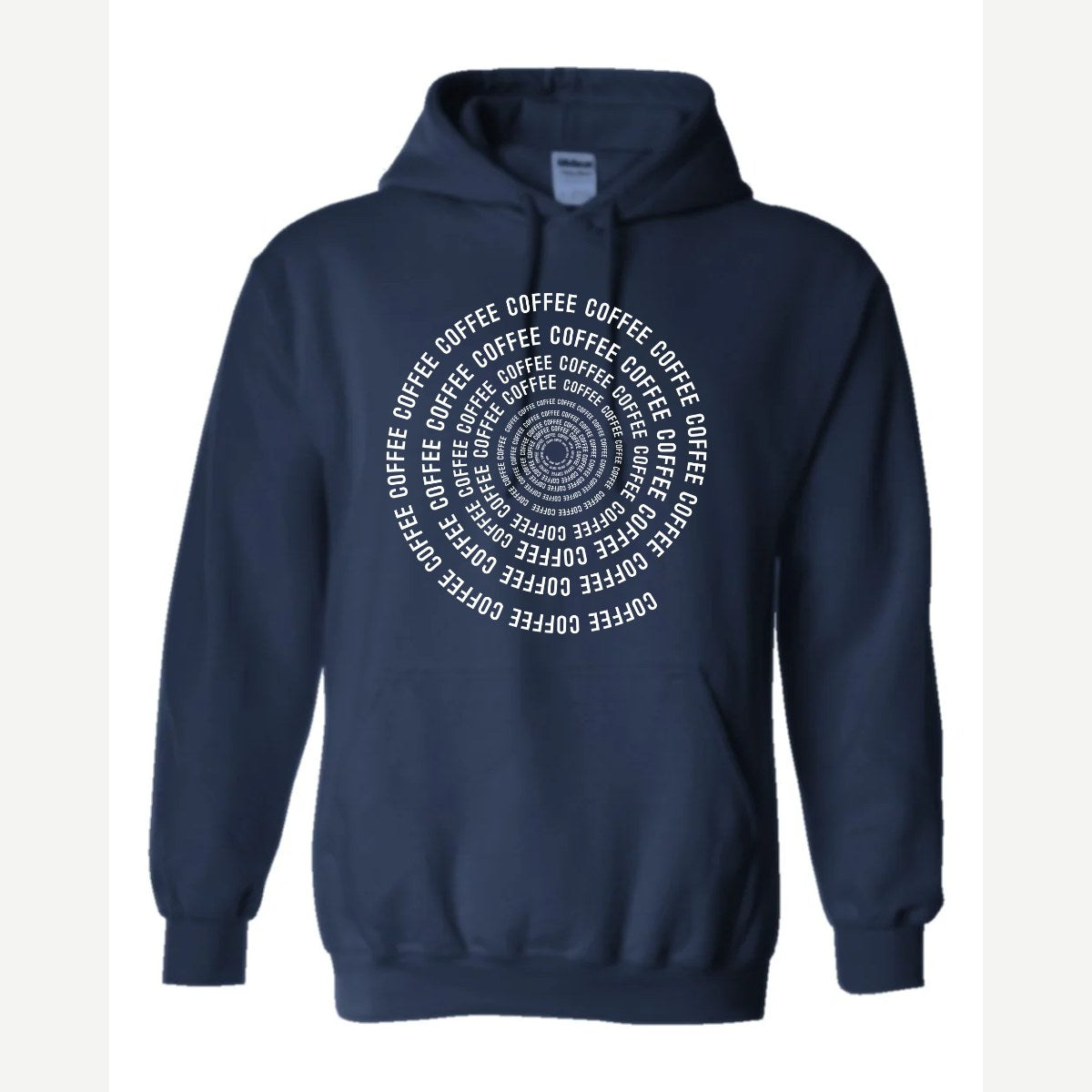 Coffee Spiral — Hoodie / Navy