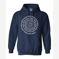 Coffee Spiral — Hoodie / Navy