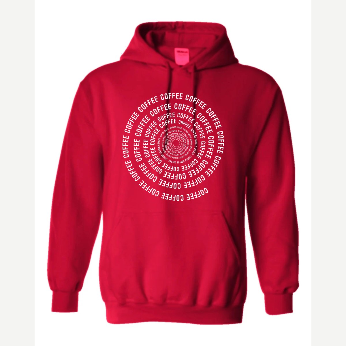 Coffee Spiral — Hoodie / Red