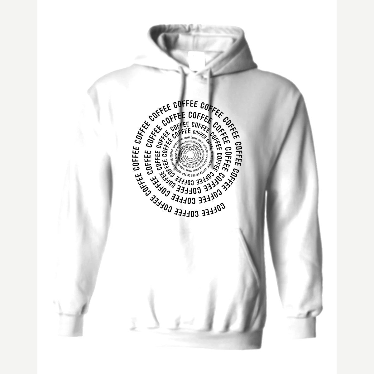 Coffee Spiral — Hoodie / White