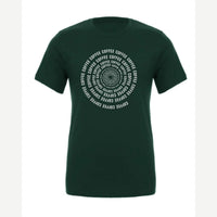 Coffee Spiral — Premium Tee / Forest