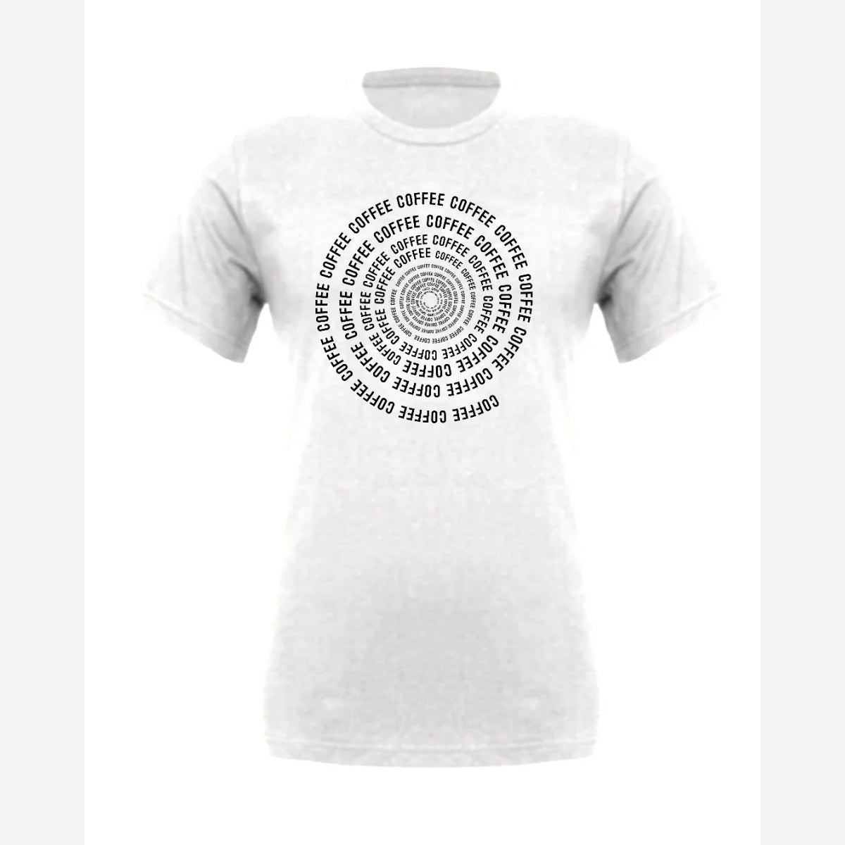 Coffee Spiral — Premium Tee / White