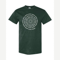 Coffee Spiral — Classic Tee / Forest Green
