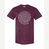 Coffee Spiral — Classic Tee / Maroon