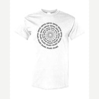Coffee Spiral — Classic Tee / White