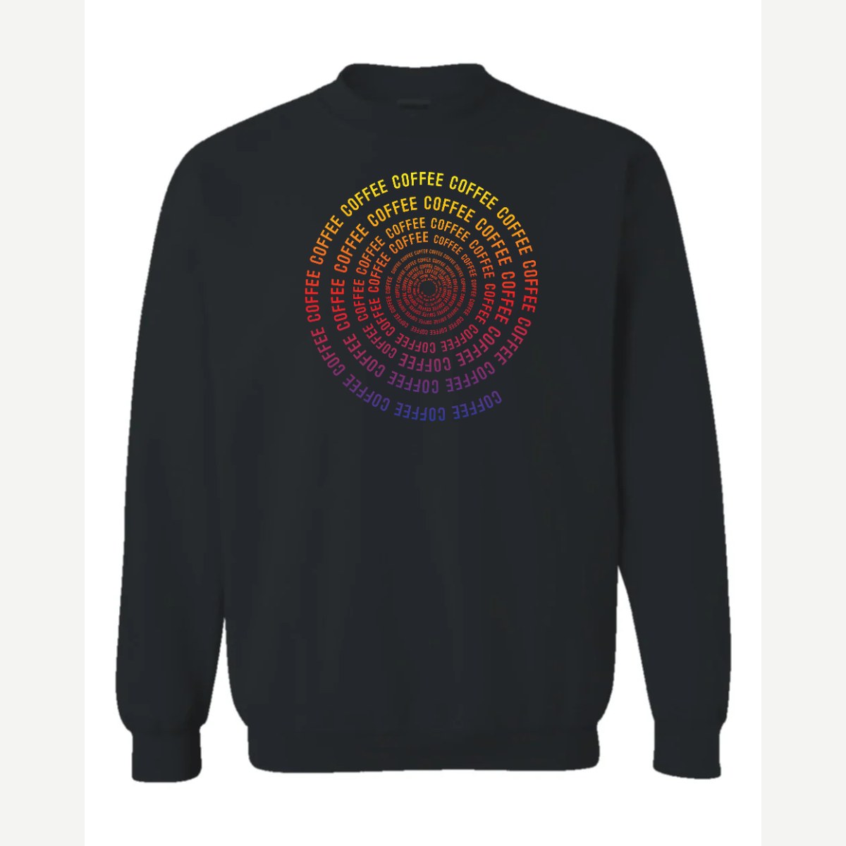 CoffeeCoffeeCoffee — Crewneck Sweatshirt / Black