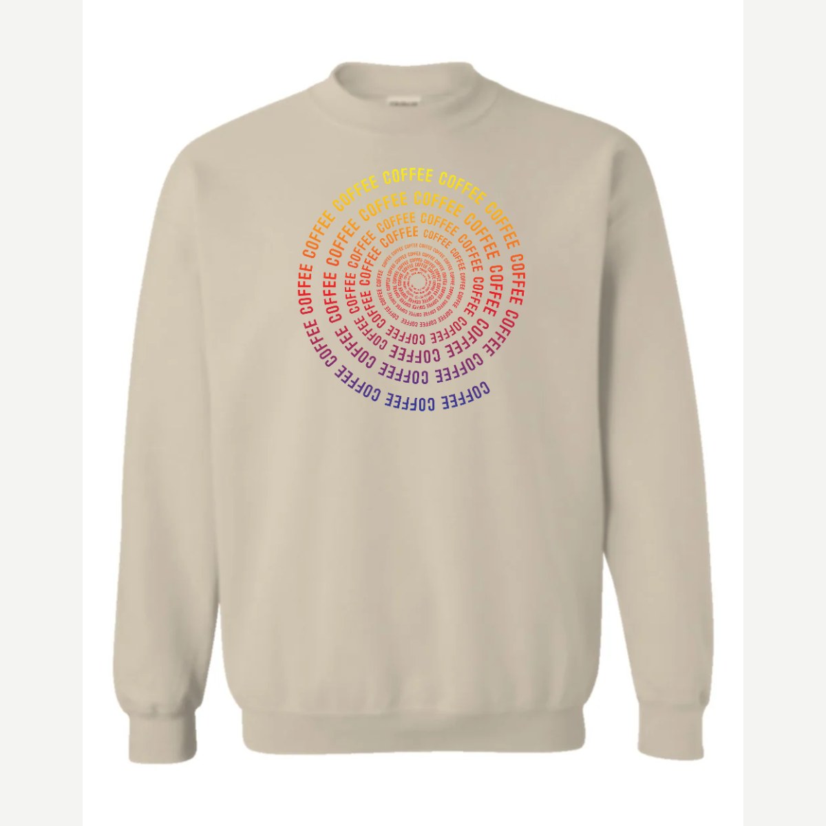 CoffeeCoffeeCoffee — Crewneck Sweatshirt / Sand