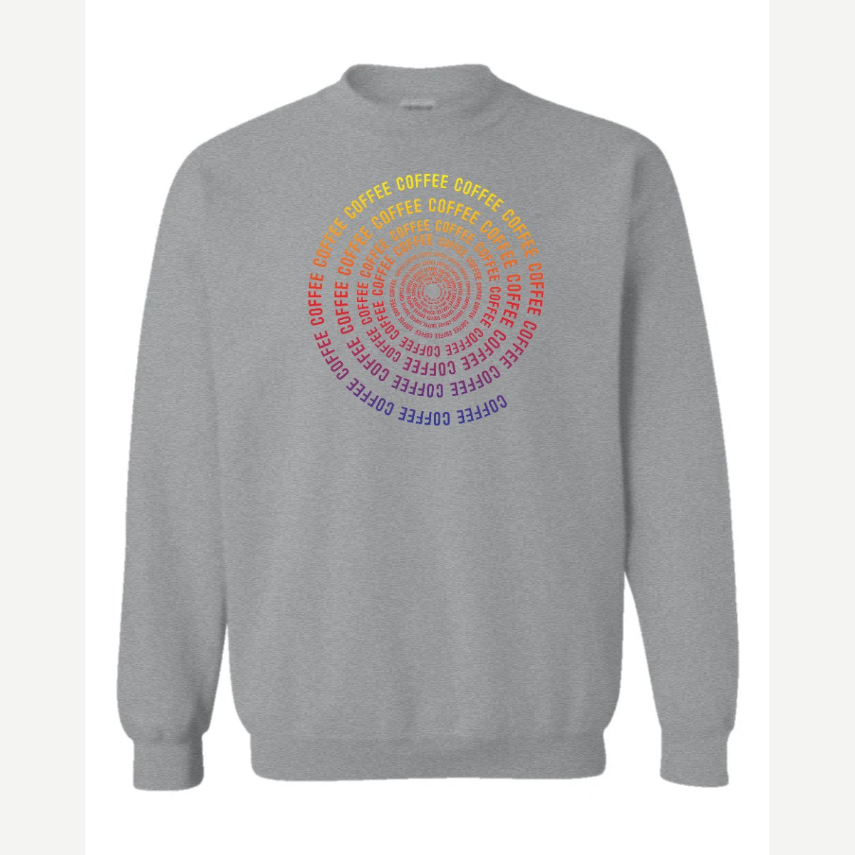 CoffeeCoffeeCoffee — Crewneck Sweatshirt / Sport Grey