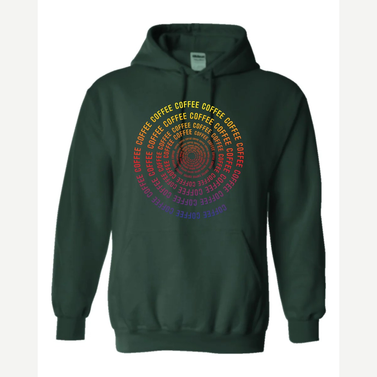 CoffeeCoffeeCoffee — Hoodie / Forest Green