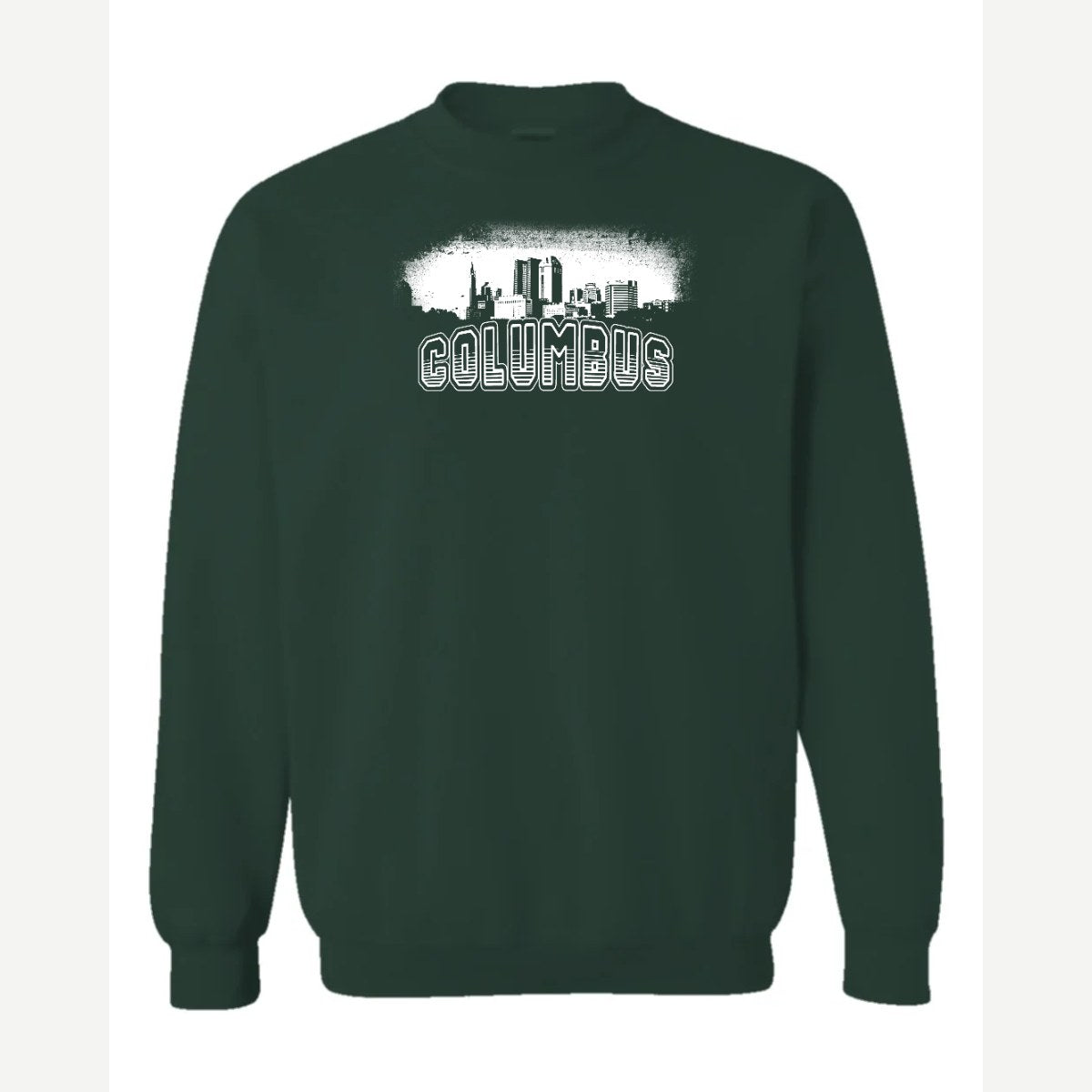 Columbus Fan — Crewneck Sweatshirt / Forest Green