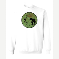 Comma Chameleon — Crewneck Sweatshirt / White
