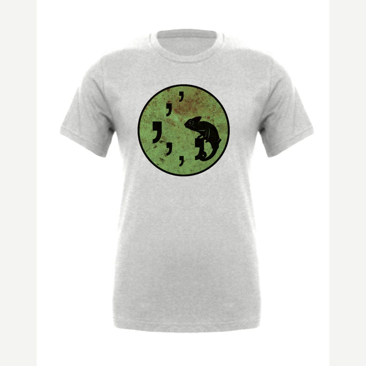Comma Chameleon — Premium Tee / Athletic Heather