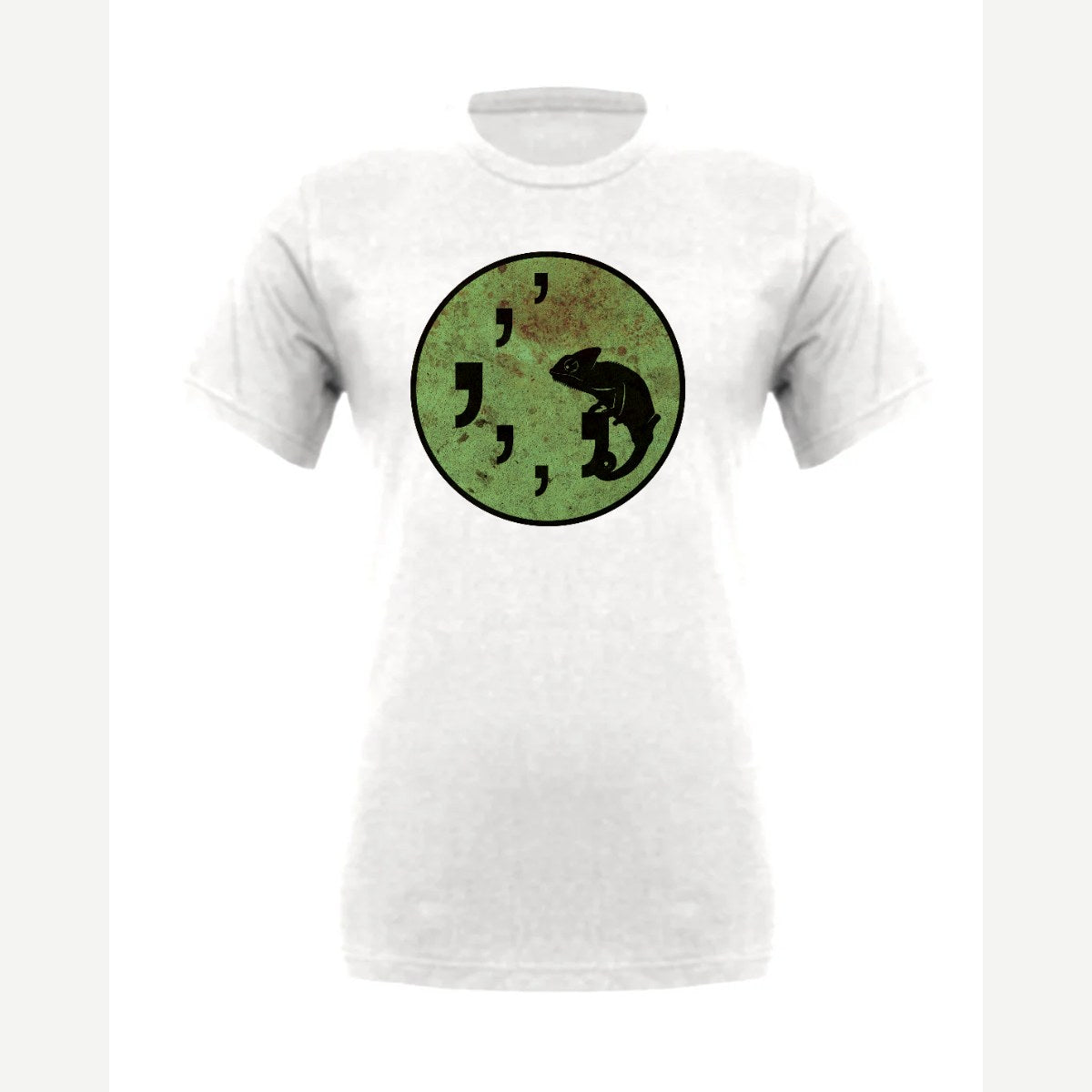 Comma Chameleon — Premium Tee / White