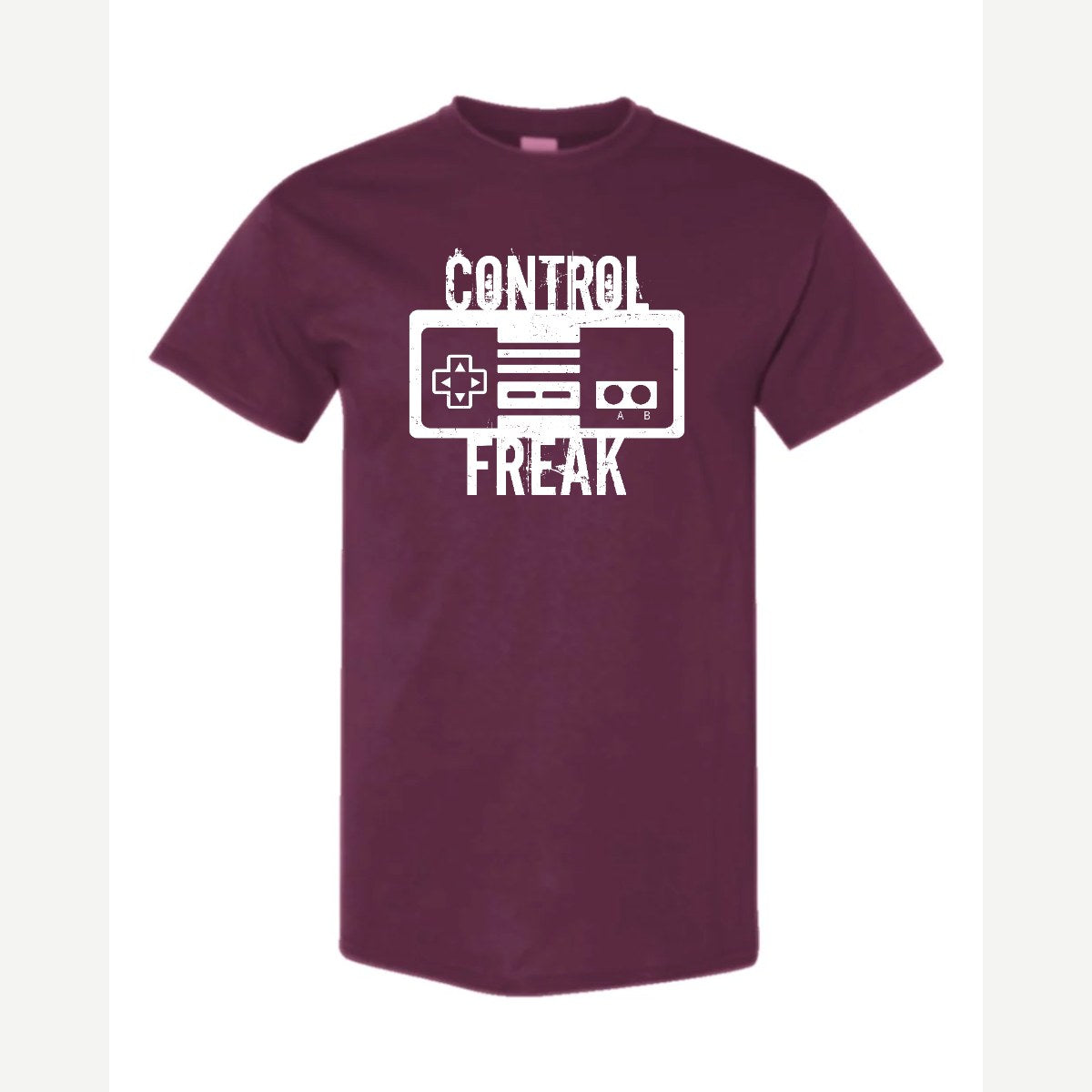 Control Freak (Retro Game Controller) — Classic Tee / Maroon