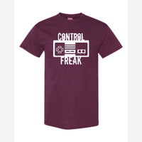 Control Freak (Retro Game Controller) — Classic Tee / Maroon